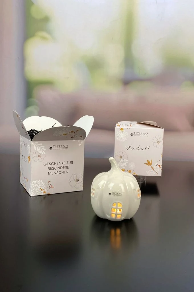 Würfelbox Für Dich mit Kürbishaus Barbello LED