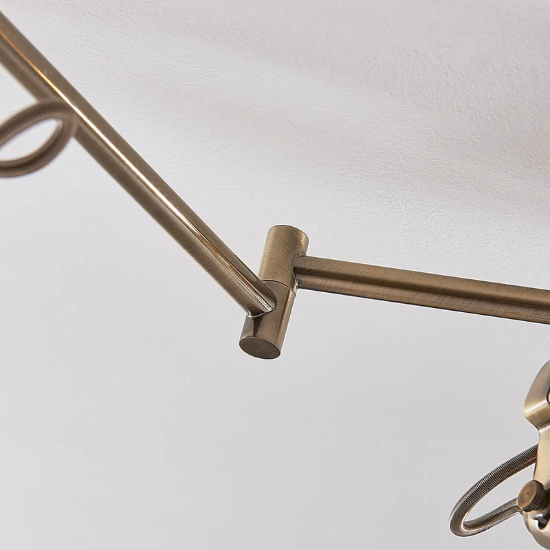B-Ware Lindby Deckenlampe Perseas LED Deckenleuchte 6-flg dimmbar altmessing 180cm