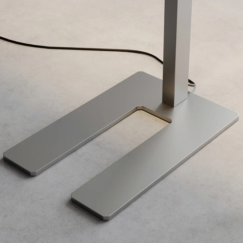 B-Ware Arcchio Stehlampe Logan LED dimmbar silber 6000lm U-fuß 196cm Büro Leuchte