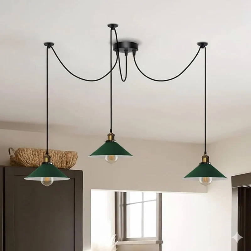 Pendelleuchte Industrial Metall Kegelschirm~3597