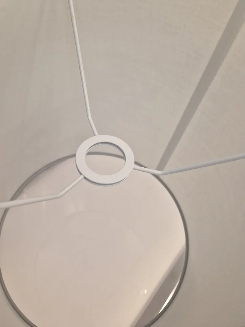 Lampenschirm grau 35 cm rund E27 für Stehlampe, Hängelampe & Tischlampe