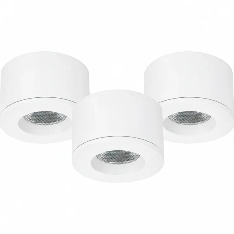 9er Set LED Mini Spots – Malmbergs MD-31 – weiß – dimmbar – IP44 – Einbau & Aufbau – 55 mm