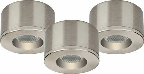 Malmbergs MD-29 LED Kit Satin – 9er Set Mini LED Spots – Dimmbar – Einbau & Aufbau – IP44 – 36mm