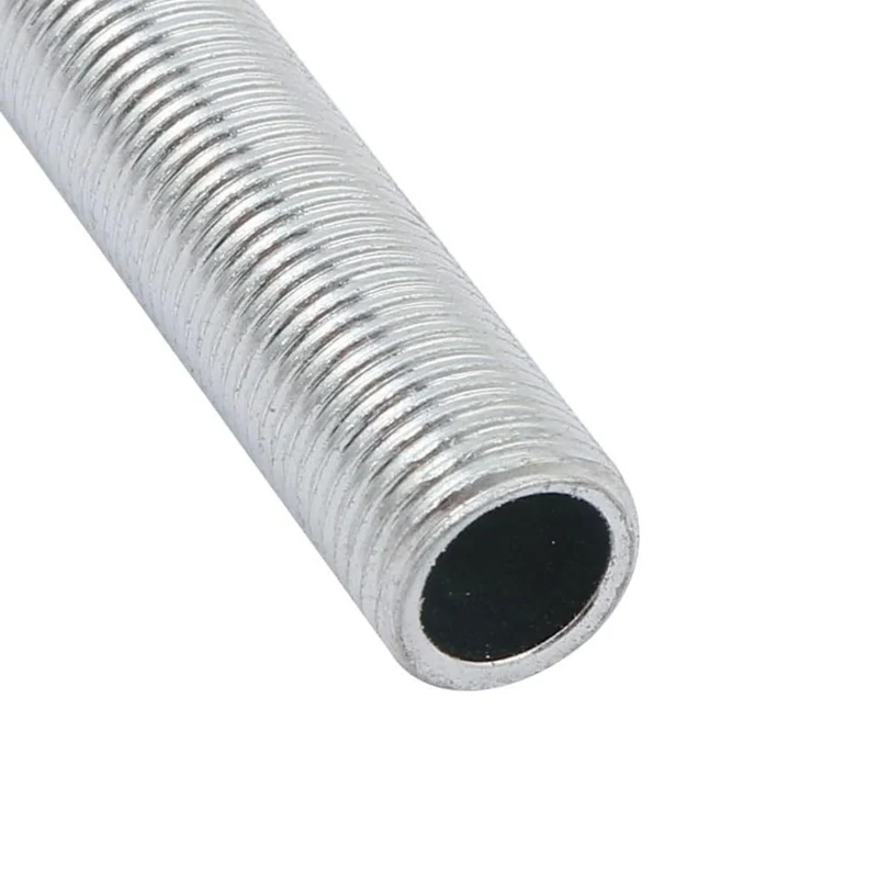 5er pack m10 lampenrohrnippel 25mm aluminium hohl ~3538