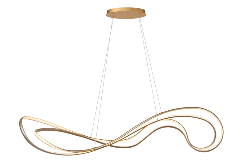 LED-Pendelleuchte Sardana dimmbar 160cm Messing