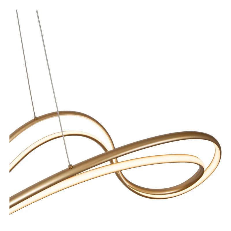 LED-Pendelleuchte Sardana dimmbar 160cm Messing