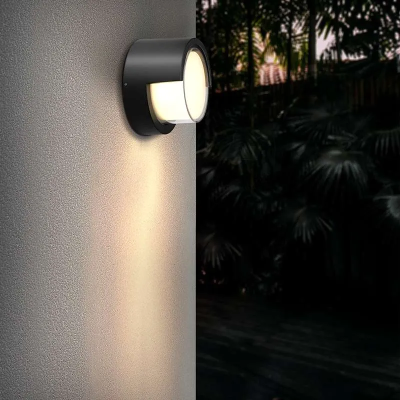 LED Außenwandleuchte IP54 Rund Fassadenlampe ~3389
