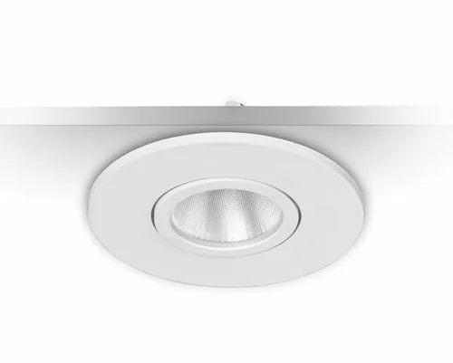 9er-Set LED Einbaustrahler MD-350 – dimmbar, schwenkbar, IP44, warmweiß 2700 K, weiß von Malmbergs