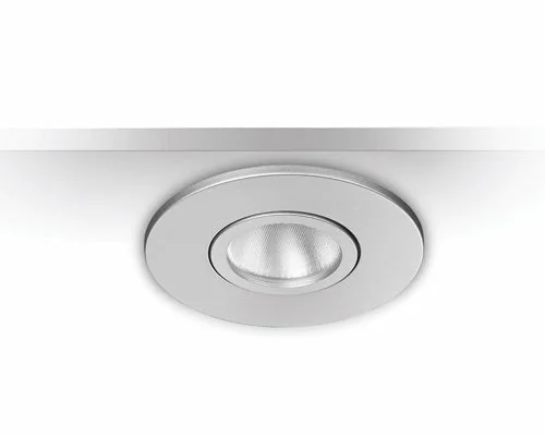 9er Set LED Einbaustrahler dimmbar & schwenkbar IP44 – MD-350 silber matt