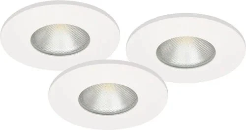 6er Set LED Einbaustrahler MD-315 – dimmbar, ultra slim, IP44, weiß