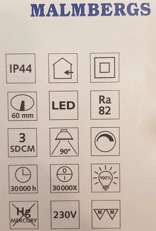 6er Set LED Einbaustrahler MD-315 – dimmbar, ultra slim, IP44, weiß