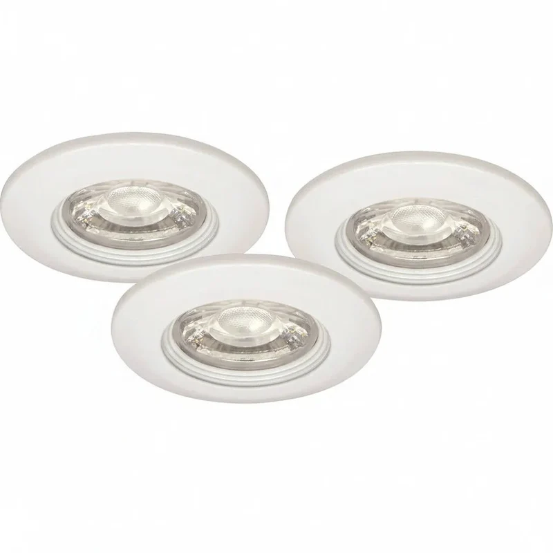 3er Set Malmbergs MD-99 LED Einbau Spots – Weiß – Dimmbar – IP44 – Ultra Flach 22mm – 60mm