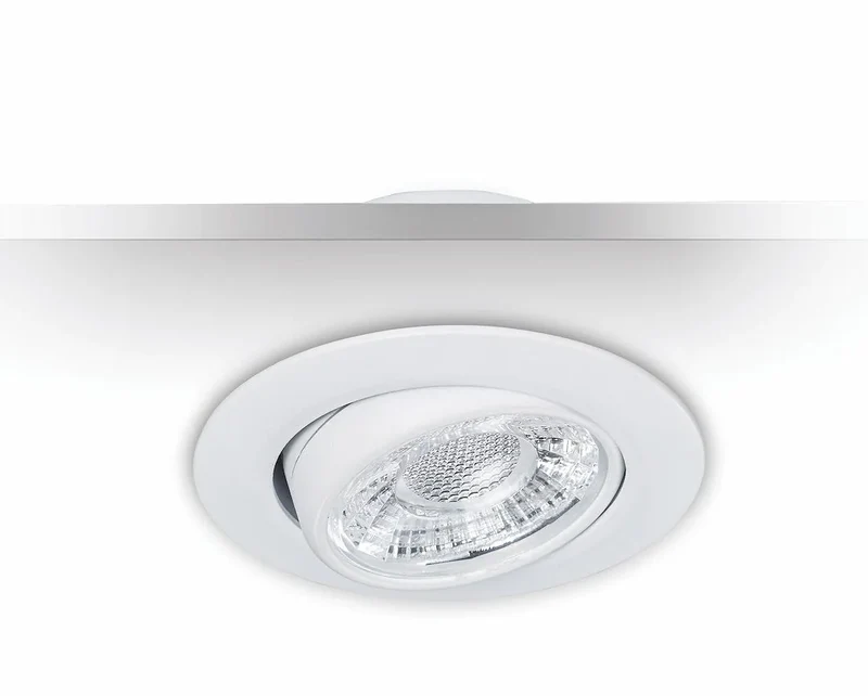 6er Set LED Einbaustrahler MD-13 – dimmbar, schwenkbar, IP44, weiß