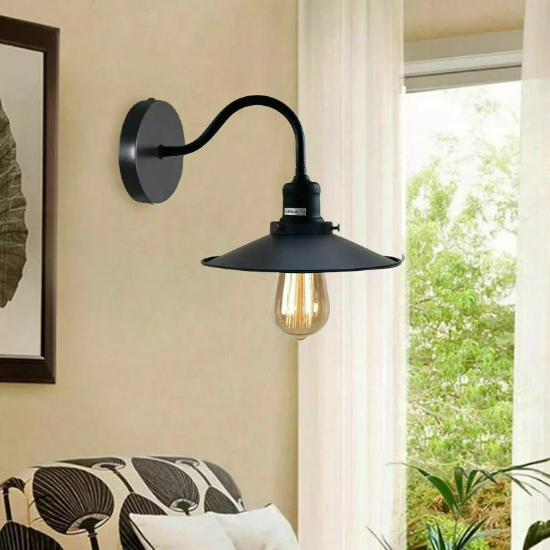 LEDSONE Vintage Wandlampe Ø22cm Metall Industrie ~ 3435