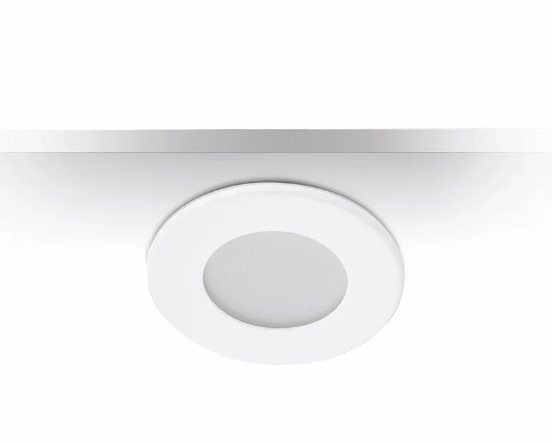 6er Set LED Möbeleinbaustrahler MD-305 – dimmbar, ultra flach 6 mm, Ø 57 mm, warmweiß 3000 K, weiß | Malmbergs