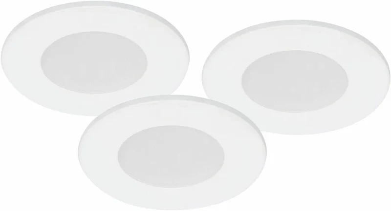 9er Set LED Spots MD-305 – Möbeleinbauleuchten dimmbar, ultra slim 6 mm, weiß