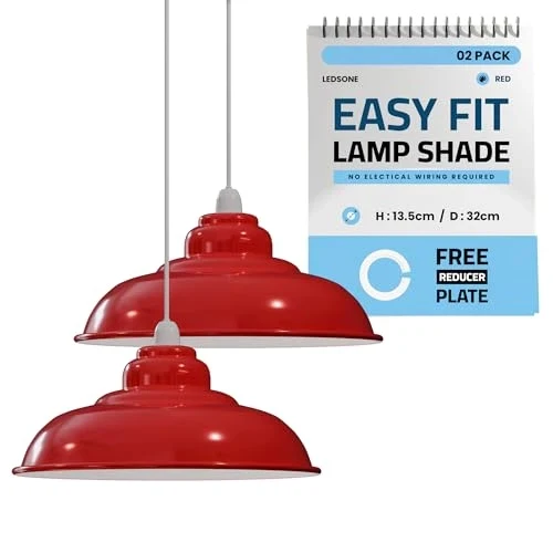 Metall Lampenschirm E27 Industrial Stil für Pendelleuchte~3429