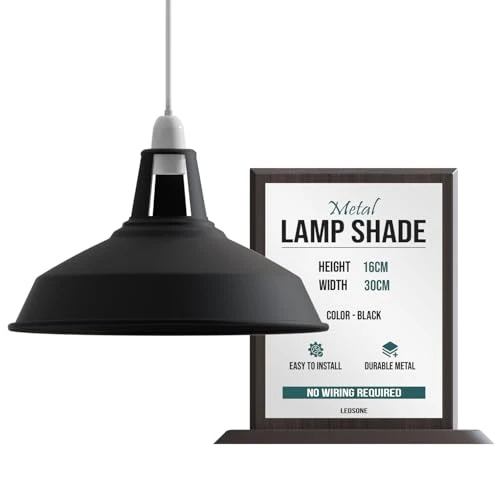 Lampada Sospensione Industriale Gialla Fessura Retrò E27 B22 ~3424