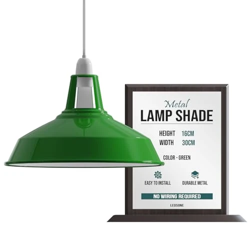 Lampada Sospensione Industriale Gialla Fessura Retrò E27 B22 ~3424