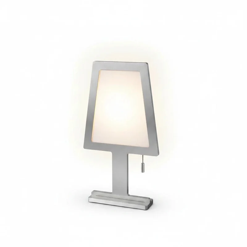 Sompex STEVE LED-Tischlampe – nur 1 cm flach, Aluminium gebürstet, Touch-dimmbar