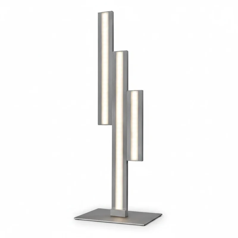 Sompex EMPIRE LED-Wallwasher Tischlampe – indirektes Licht, Aluminium gebürstet, 50 cm, dimmbar