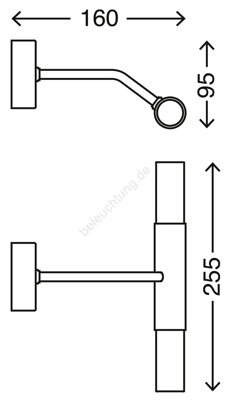 LED Bad Wandleuchte SPLASH 2-flammig G9 – Spiegellampe Nickel-matt mit Milchglas – inkl. LED