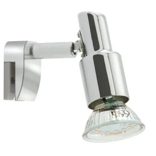 Bad-Spiegelleuchte zum Klemmen Chrom – schwenkbar – inkl. GU10 LED – SPLASH Spiegel-Klemmleuchte
