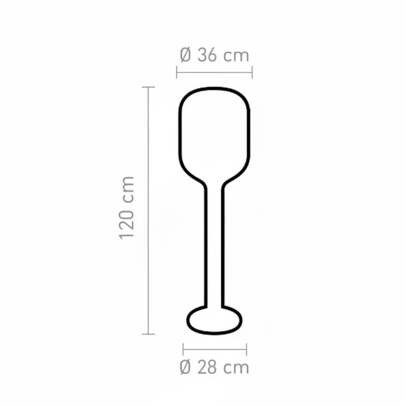 Sompex DOME Stehlampe Schwarz Gold mit Amber-Glas 120 cm