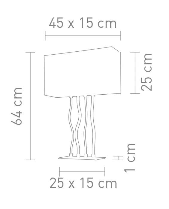 Sompex VIPER Design-Tischlampe – beleuchteter LED-Fuß, eckiger Stoffschirm, Silber matt