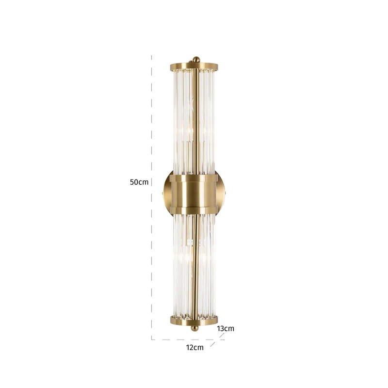 Wandlampe Lyan brushed gold – Richmond Design-Wandleuchte E14