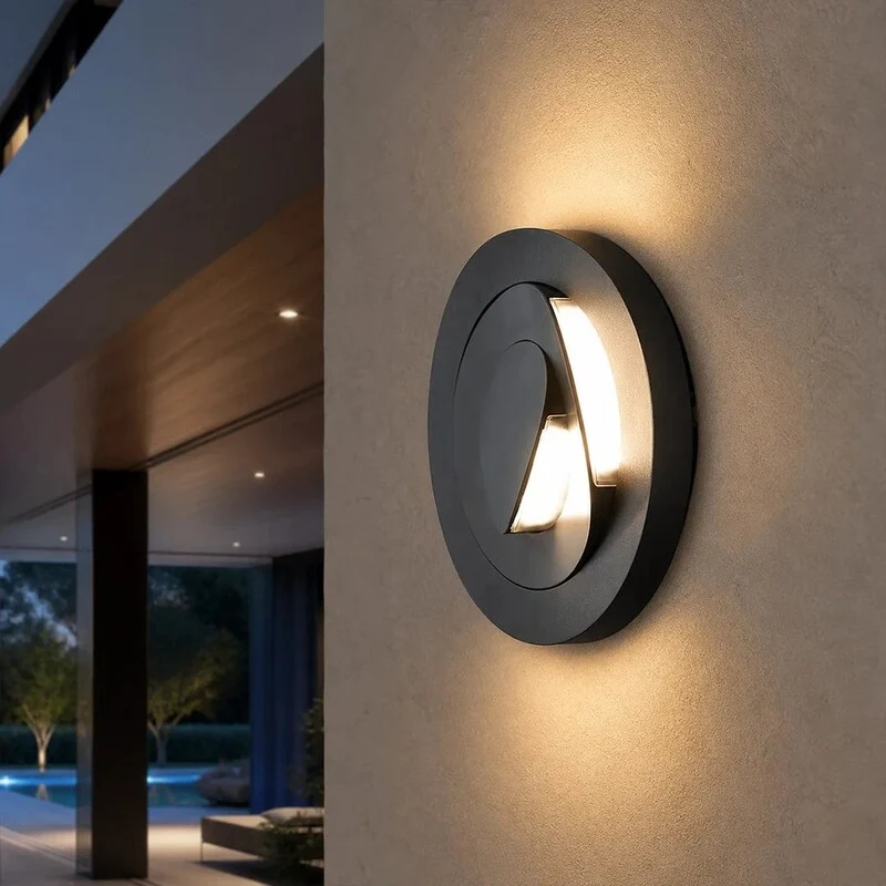 B-Ware Lutec Außenleuchte Wandleuchte Moov LED Gartenlampe anthrazit IP54 68x21cm