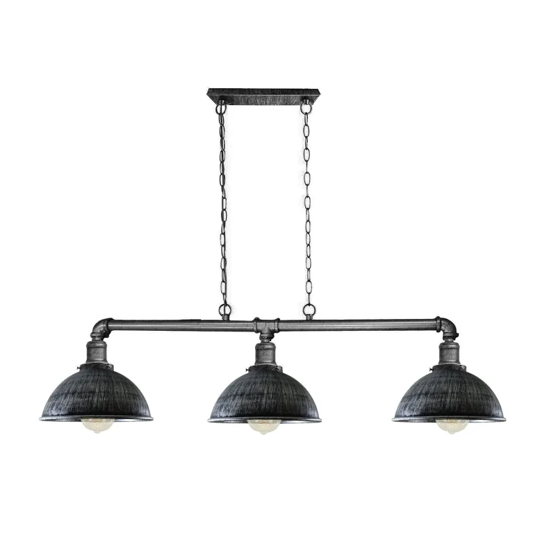 Vintage 3 Wege Pendelleuchte Decken Leuchte Steampunk hängend über Esstisch Lampe ~3353