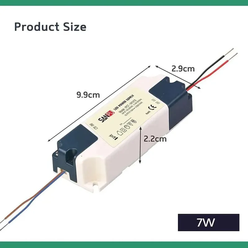 LED Treiber DC 12V Konstantspannung IP44 Netzteil Adapter 7W-60W ~ 3354
