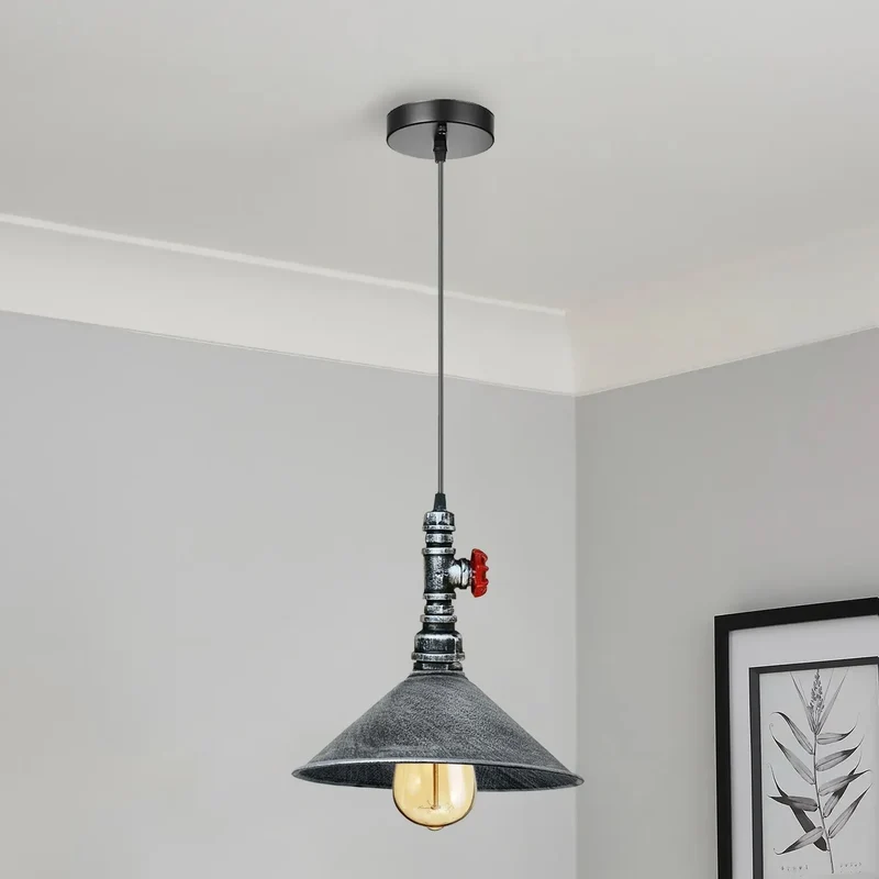 Ledsone Wasserrohr Lampe Industrial Pendelleuchte | Metallrohr Deckenlampe ~ 3349