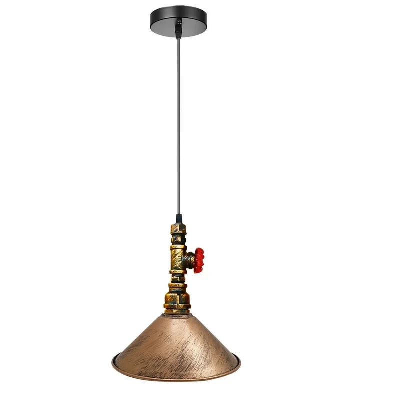 Ledsone Wasserrohr Lampe Industrial Pendelleuchte | Metallrohr Deckenlampe ~ 3349