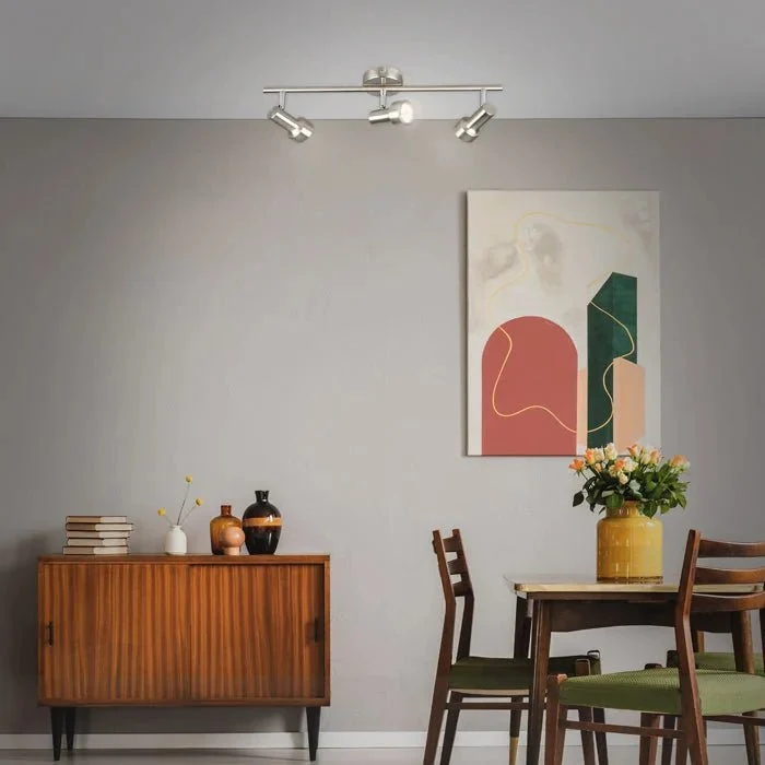 Briloner SUB LED Deckenstrahler 3-flammig – schwenk- & drehbar, GU10, matt-nickel, warmweiß