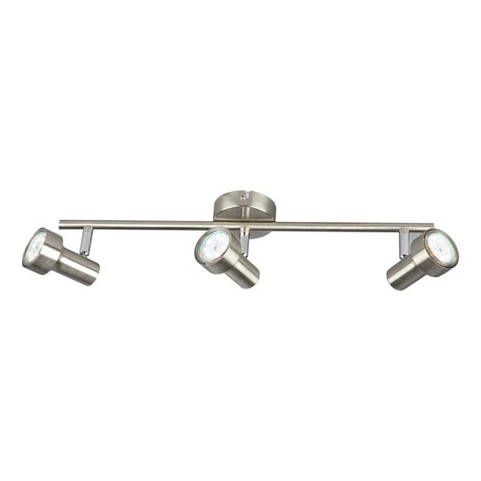 Briloner SUB LED Deckenstrahler 3-flammig – schwenk- & drehbar, GU10, matt-nickel, warmweiß