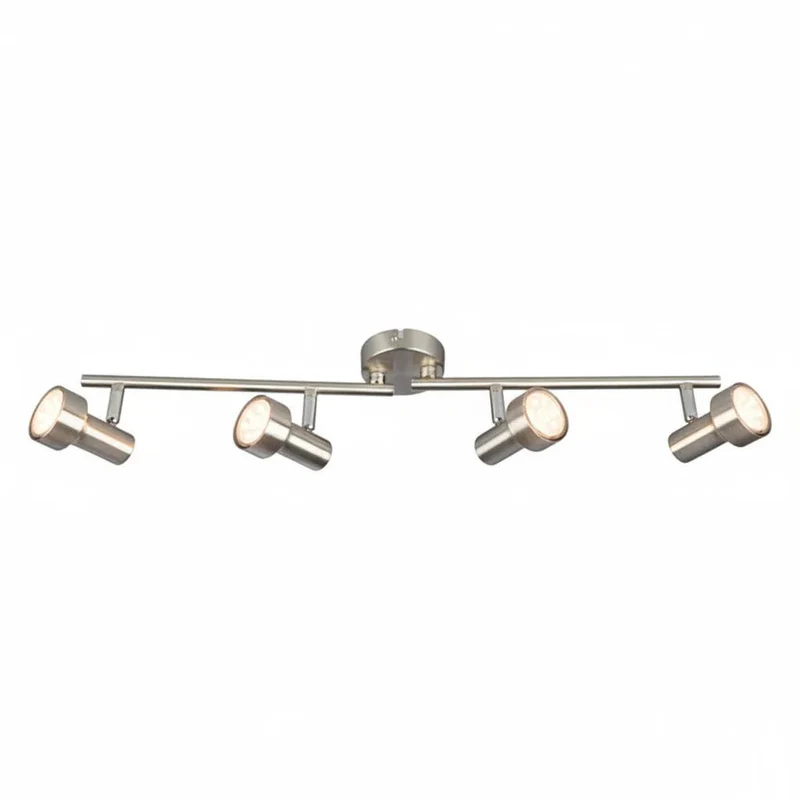 Briloner LED Deckenstrahler 4-flammig GU10 schwenkbar 60 cm Matt-Nickel SUB 2843-042