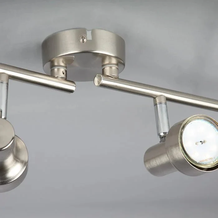 Briloner LED Deckenstrahler 4-flammig GU10 schwenkbar 60 cm Matt-Nickel SUB 2843-042