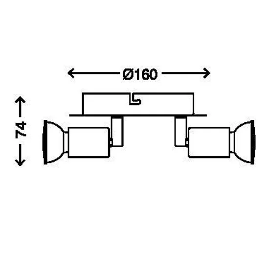 Briloner SPLASH LED Badleuchte 3-flammig – IP44, GU10, Chrom, schwenkbar, warmweißares Leuchtmittel, 230V
