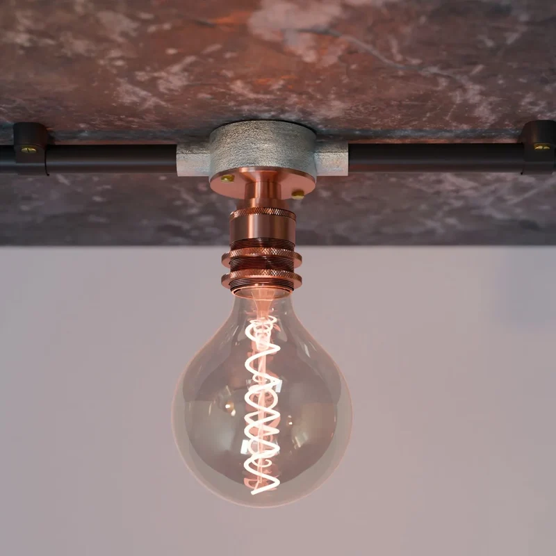 Leuchtkasten Armatur Verzinkter Stahl Klemmenkasten für Lampe ~3226