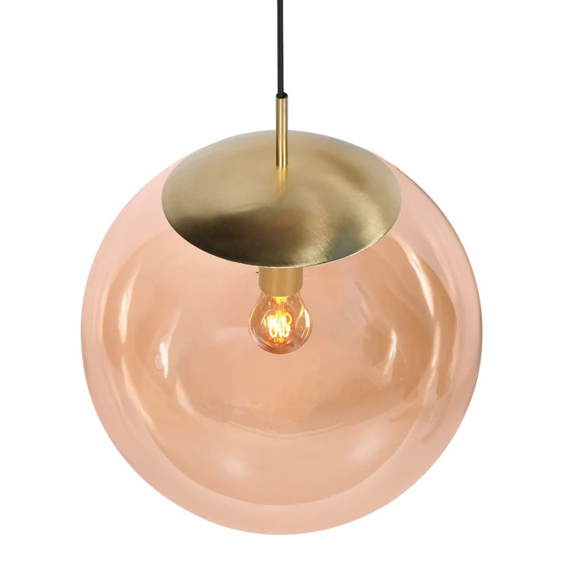B-Ware Steinhauer Hängeleuchte Bollique LED Pendelleuchte dimmbar messing Ø40cm Glas