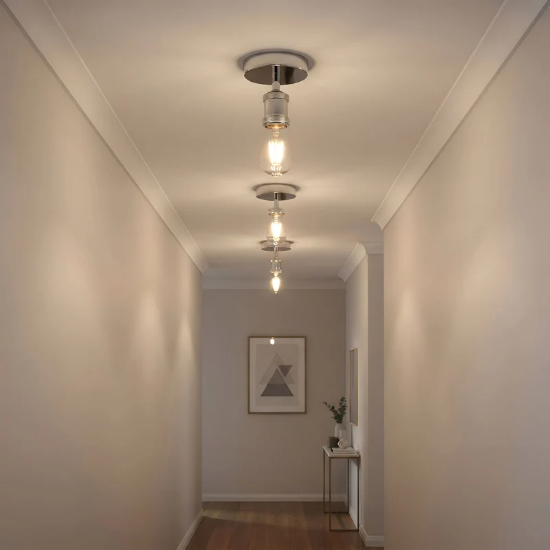 LEDSone Vintage Deckenleuchte | E27 Fassung Deckenlampe zur Direktmontage ~ 3348
