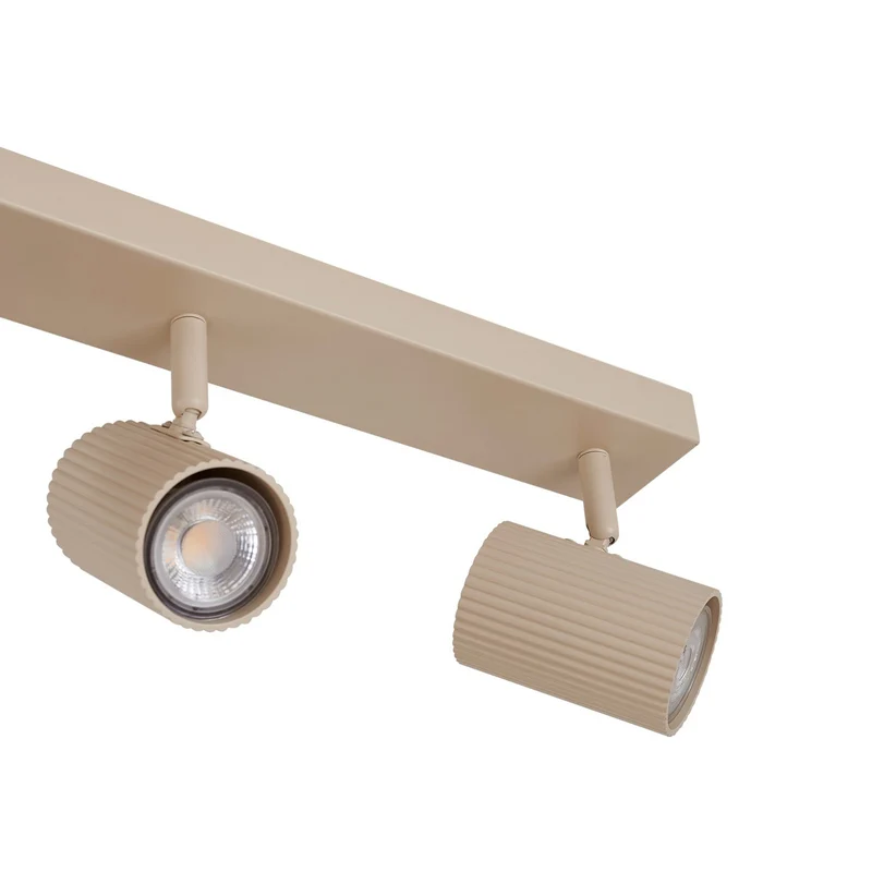 B-Ware Lindby Deckenspots Kardis LED Strahler 3-flg dimmbar beige 45x6cm Metall GU10