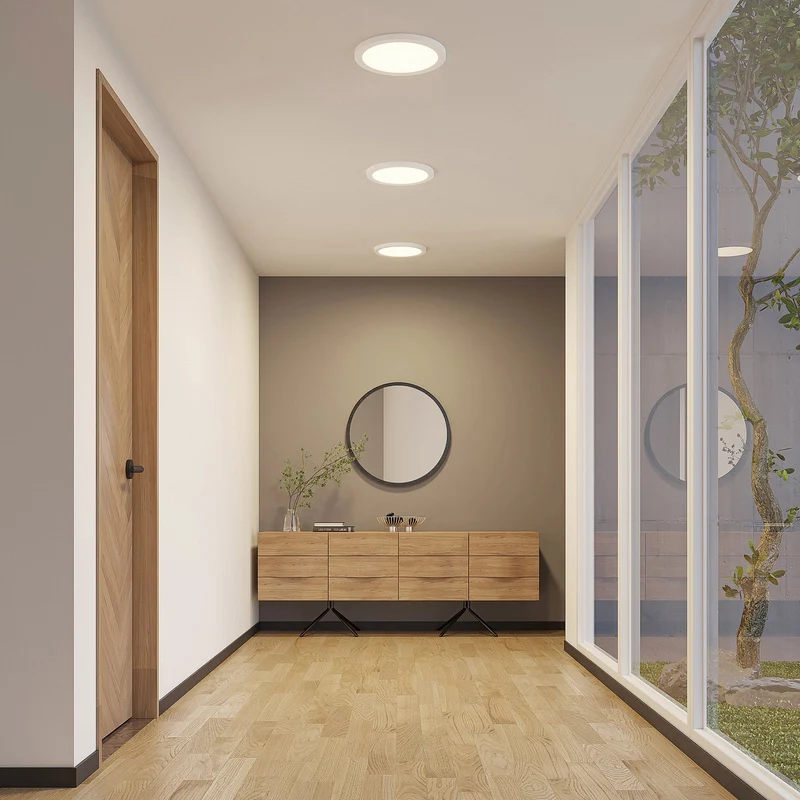 B-Ware Prios Deckenlampe Aureka LED Leuchte mit Bewegungsmelder Ø33cm warmweiß weiß