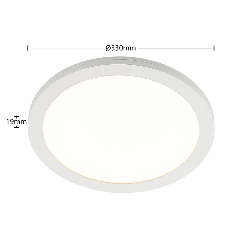 B-Ware Prios Deckenlampe Aureka LED Leuchte mit Bewegungsmelder Ø33cm warmweiß weiß