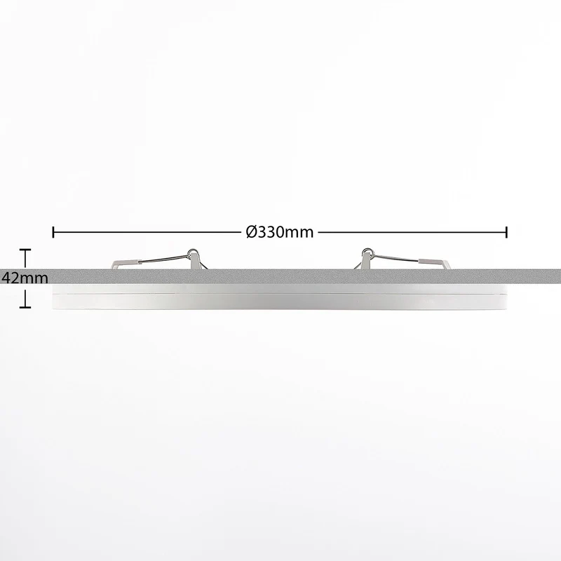 B-Ware Prios Deckenlampe Aureka LED Leuchte mit Bewegungsmelder Ø33cm warmweiß weiß
