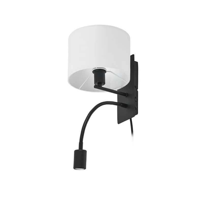 B-Ware Lindby Wandleuchte Leselampe LED Florens schwarz 235 cm Leuchte Spot Lampe