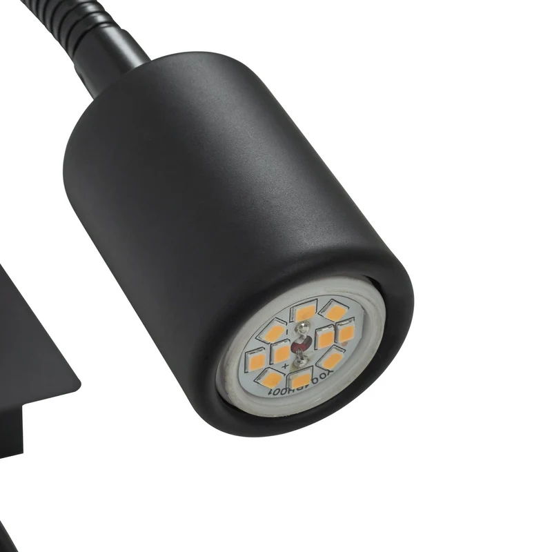B-Ware Lindby Wandleuchte Leselampe LED Florens schwarz 235 cm Leuchte Spot Lampe