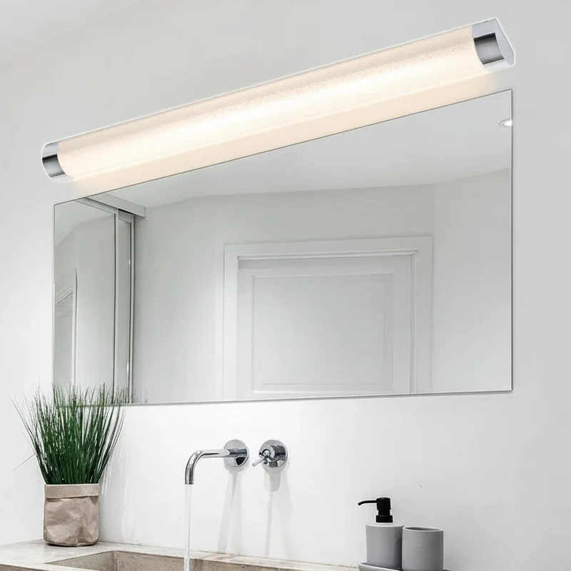 LED Bad-Spiegellampe Kristalloptik 91,5 cm IP44 – Badezimmer-Wandleuchte 1600 lm neutralweiß